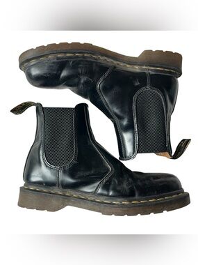DR MARTENS CHELSEA BOOT SMOOTH LEATHER BLACK WOMENS 8 MENS 7
